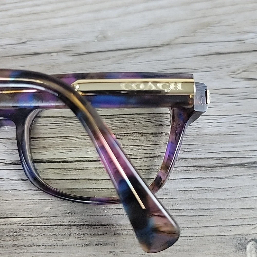 Coach Eyeglasses‎ HC6065 5288 49-17 135mm Confetti PURPLE FRAMES ONLY Full Rim